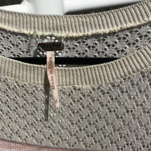 Light sweater with cutout prints design on top. - Picture 2 of 3